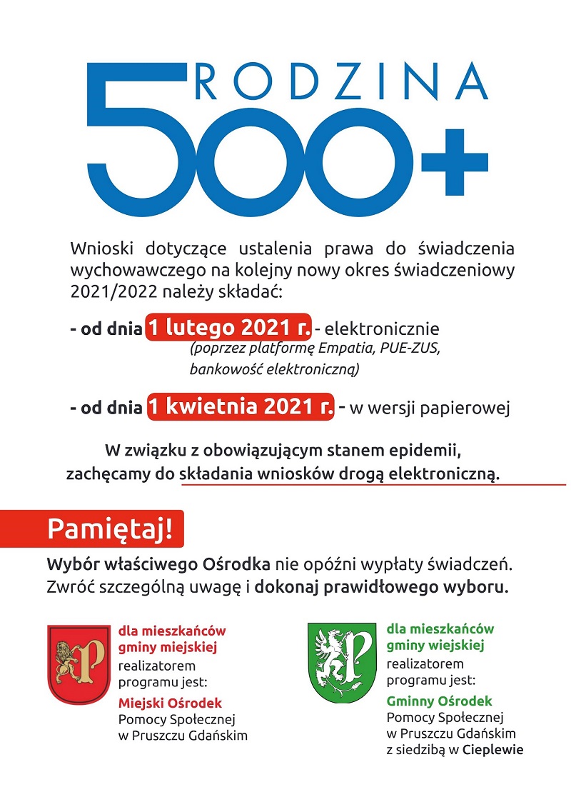 Komunikat dotyczący 500+