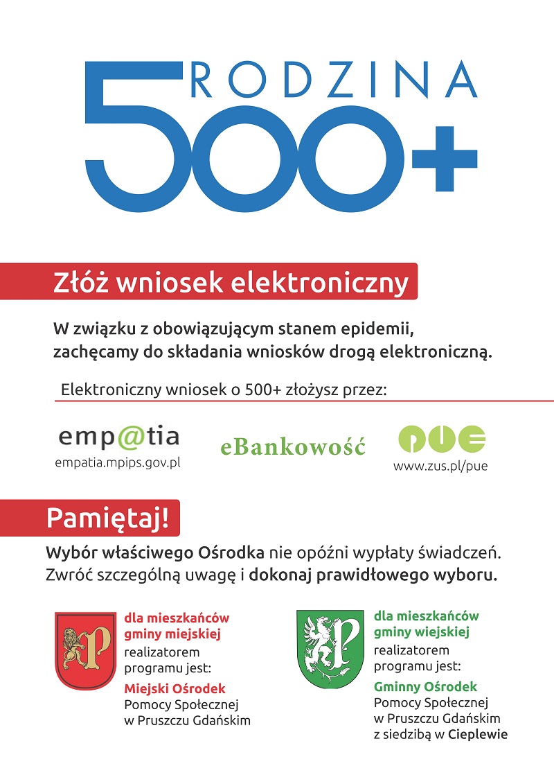 Wniosek e500 plus